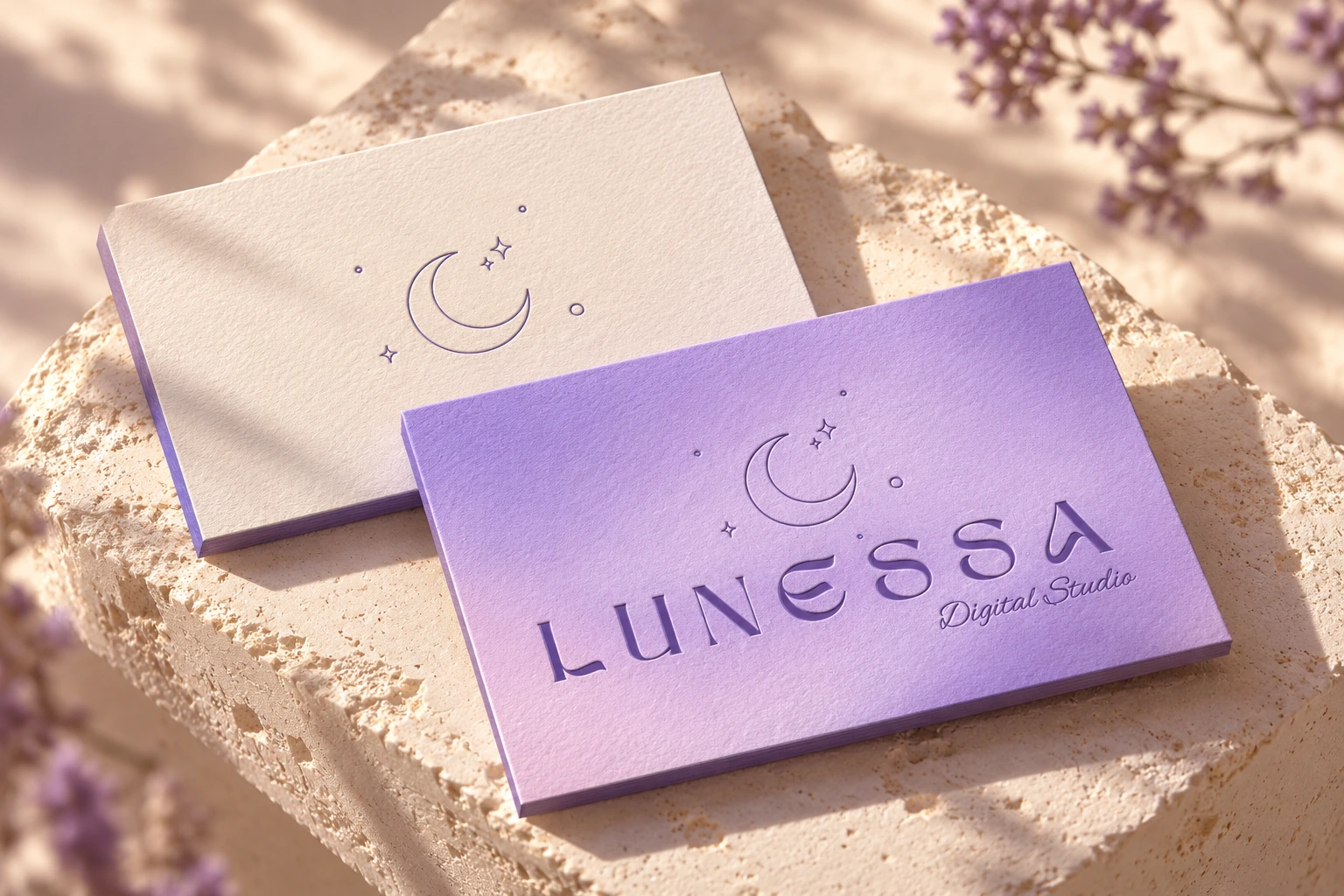 Lunessa · Kartvizit ön ve arka yüz