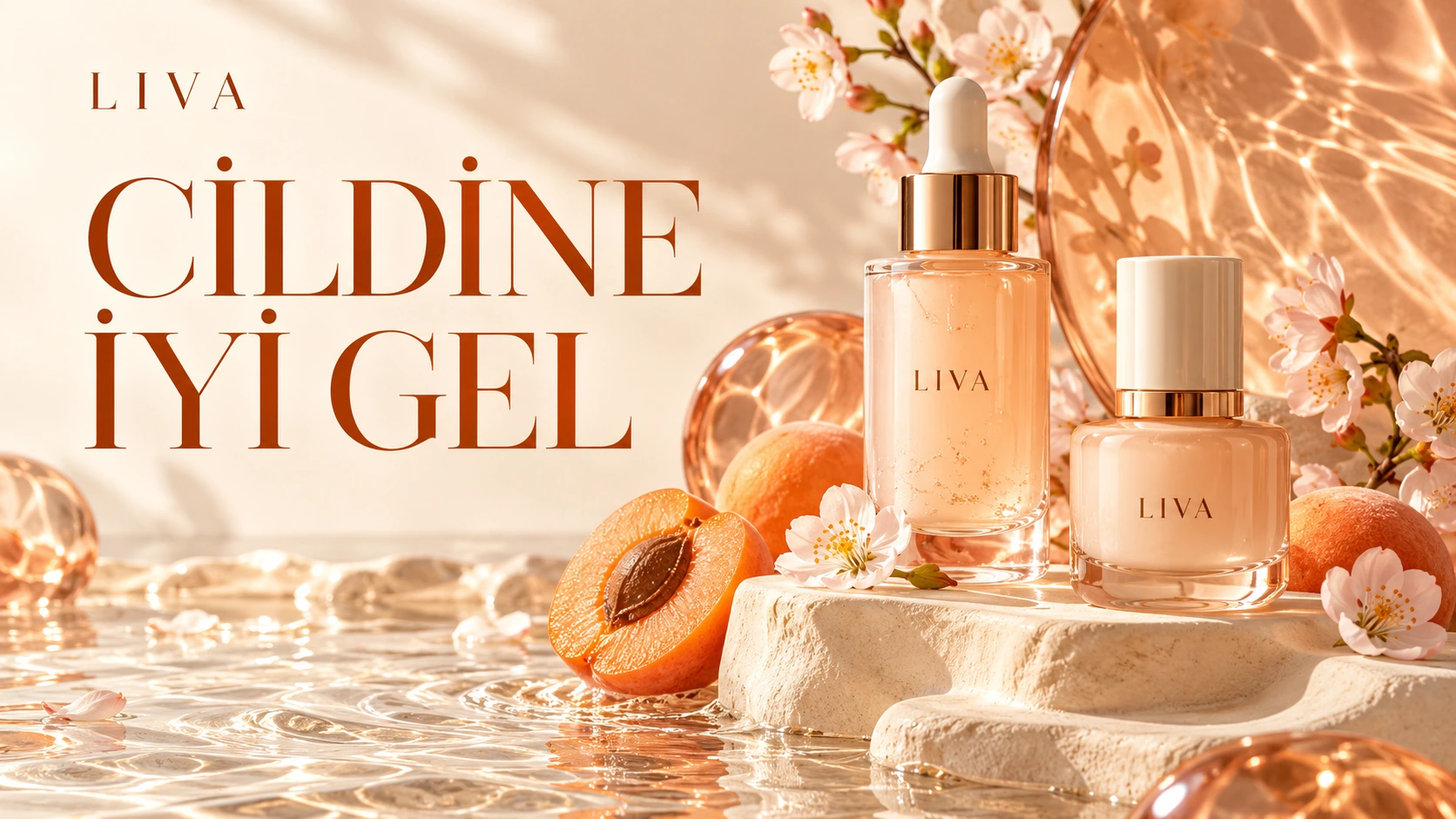 LIVA · Cildine iyi gel — Bakım markası banner konsepti
