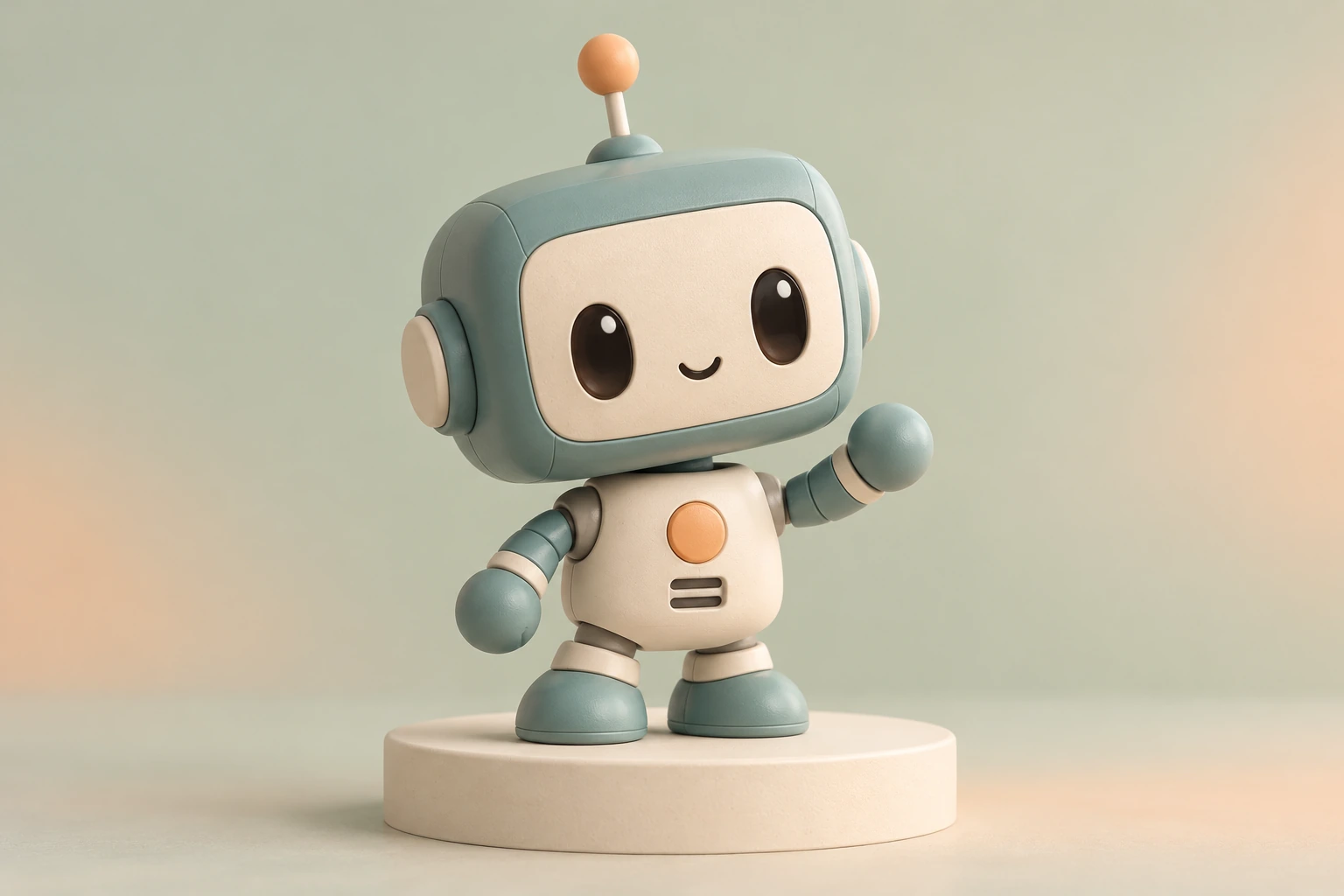 Robot figür · Renkli konsept