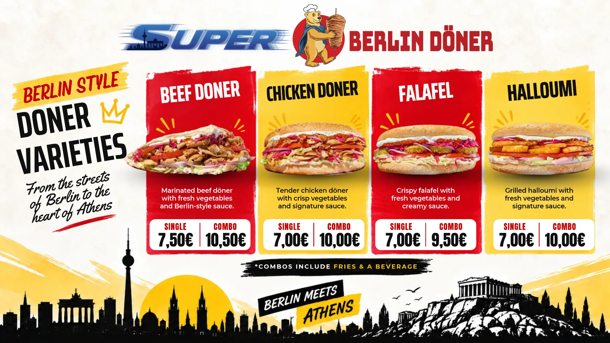 Super Berlin Döner · Ekran menüsü