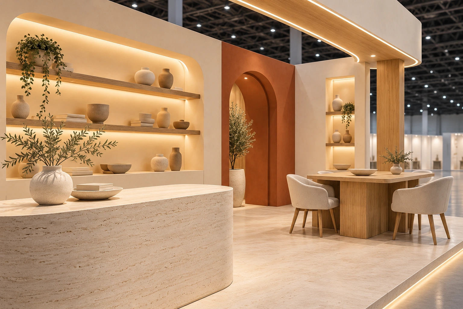 ARCA LIVING · Malzeme, sergileme & görüşme alanı