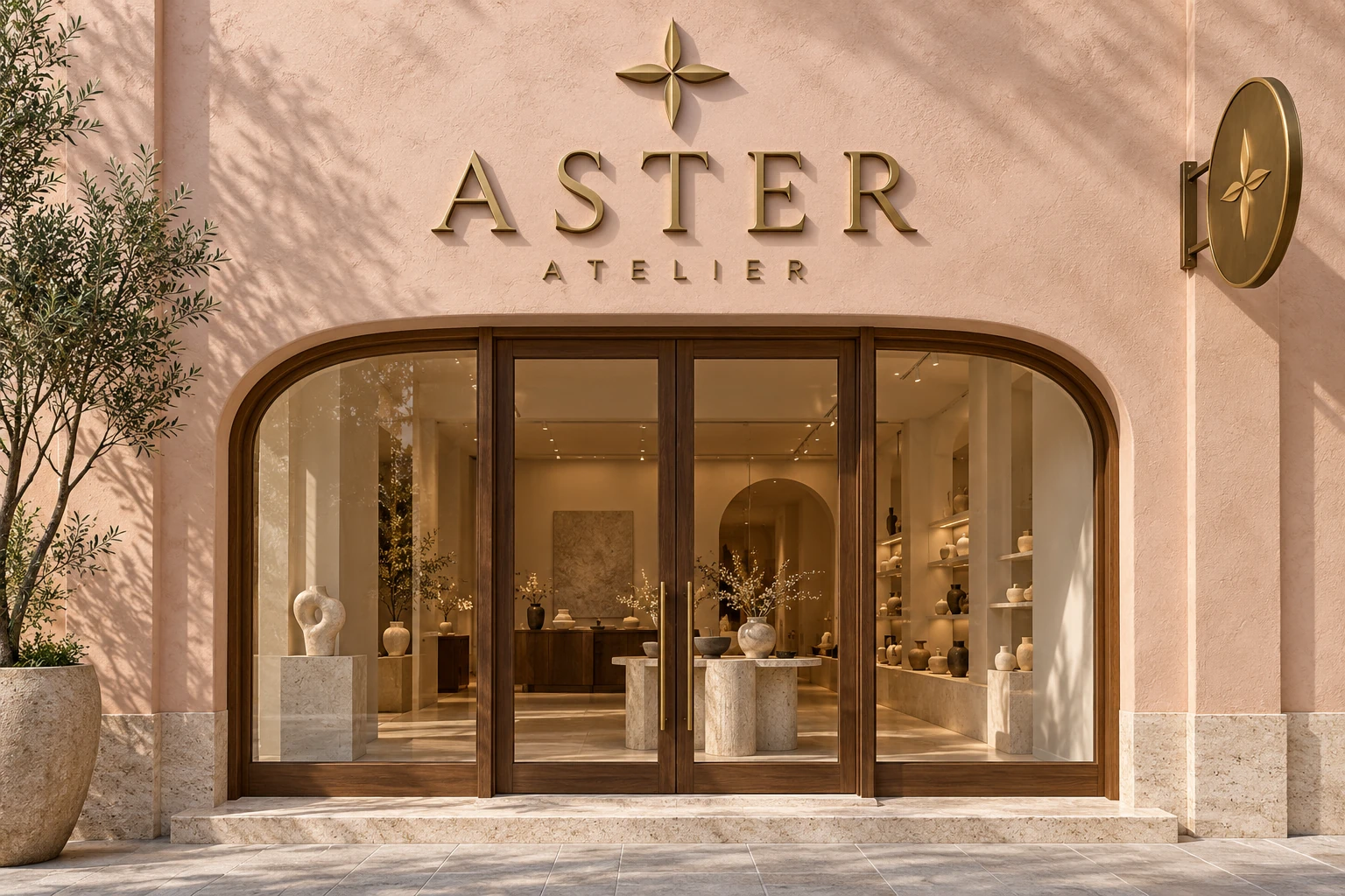 ASTER ATELIER · Cephe ve tabela konsepti